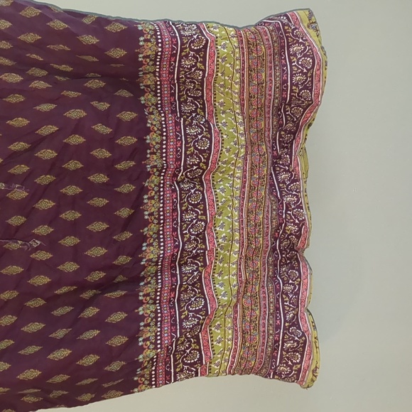 Mudd Boho Top, Plum Purple with , Size Small - Picture 5 of 6